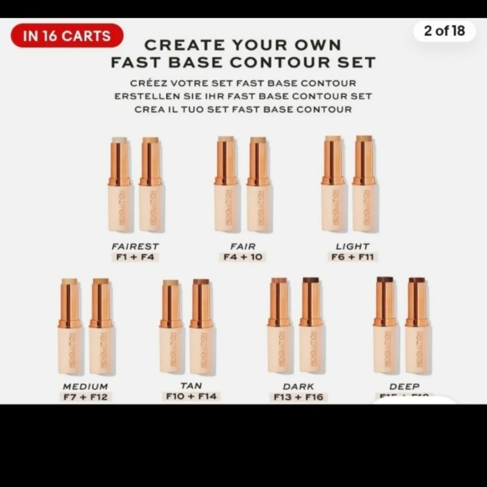 5 Makeup Revolution Fast Base Stick Foundations